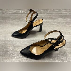 Jessica Simpson Elegant Black Ankle Strap Heels Women’s Size 10M